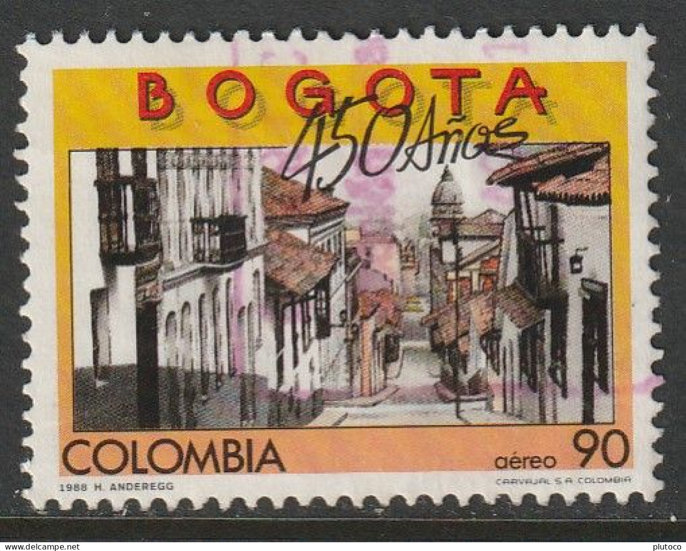 COLOMBIA, USED STAMP, OBLITERÉ, SELLO USADO - Kolumbien