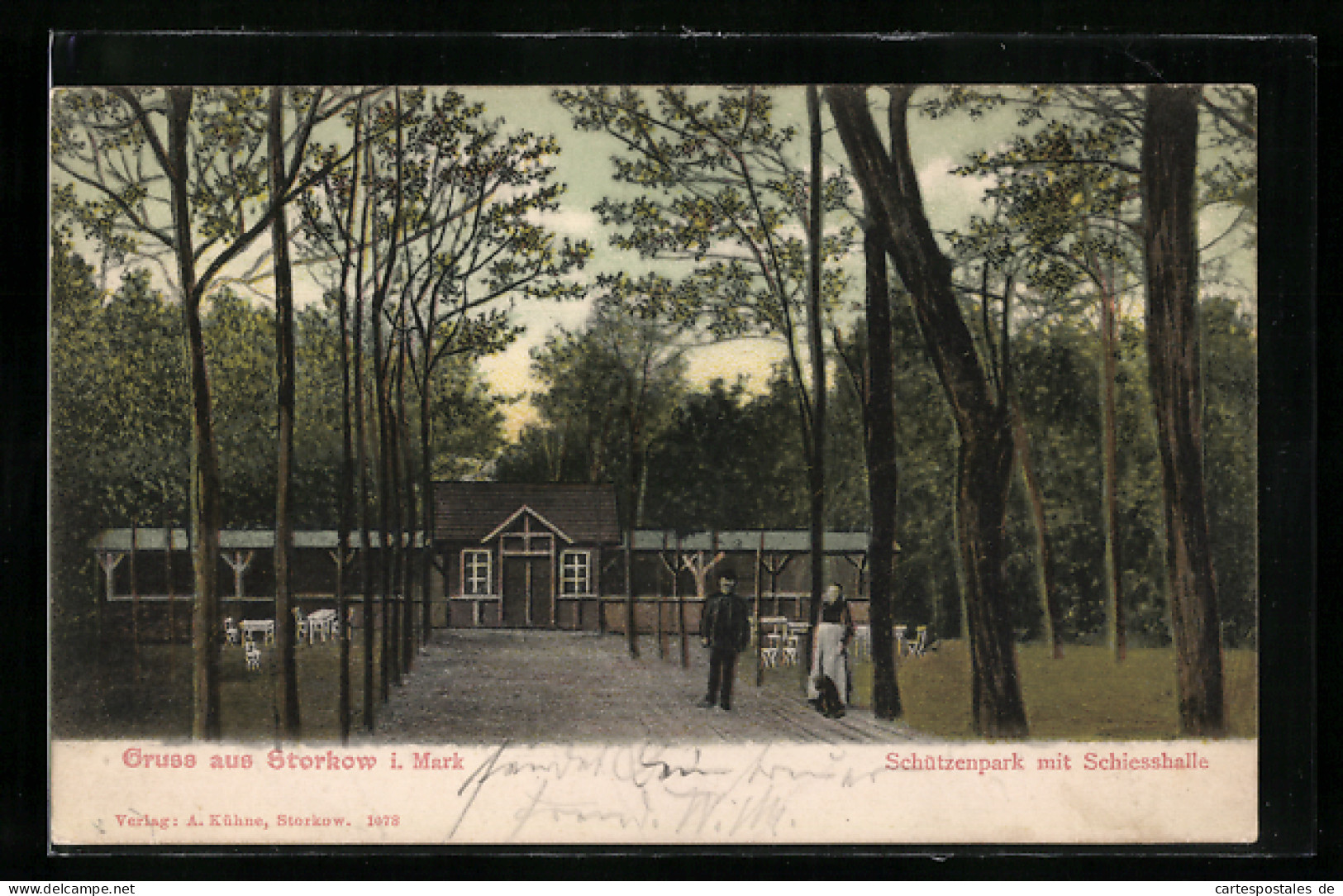 AK Storkow I. Mark, Gasthof Schützenpark Mit Schiesshalle  - Storkow