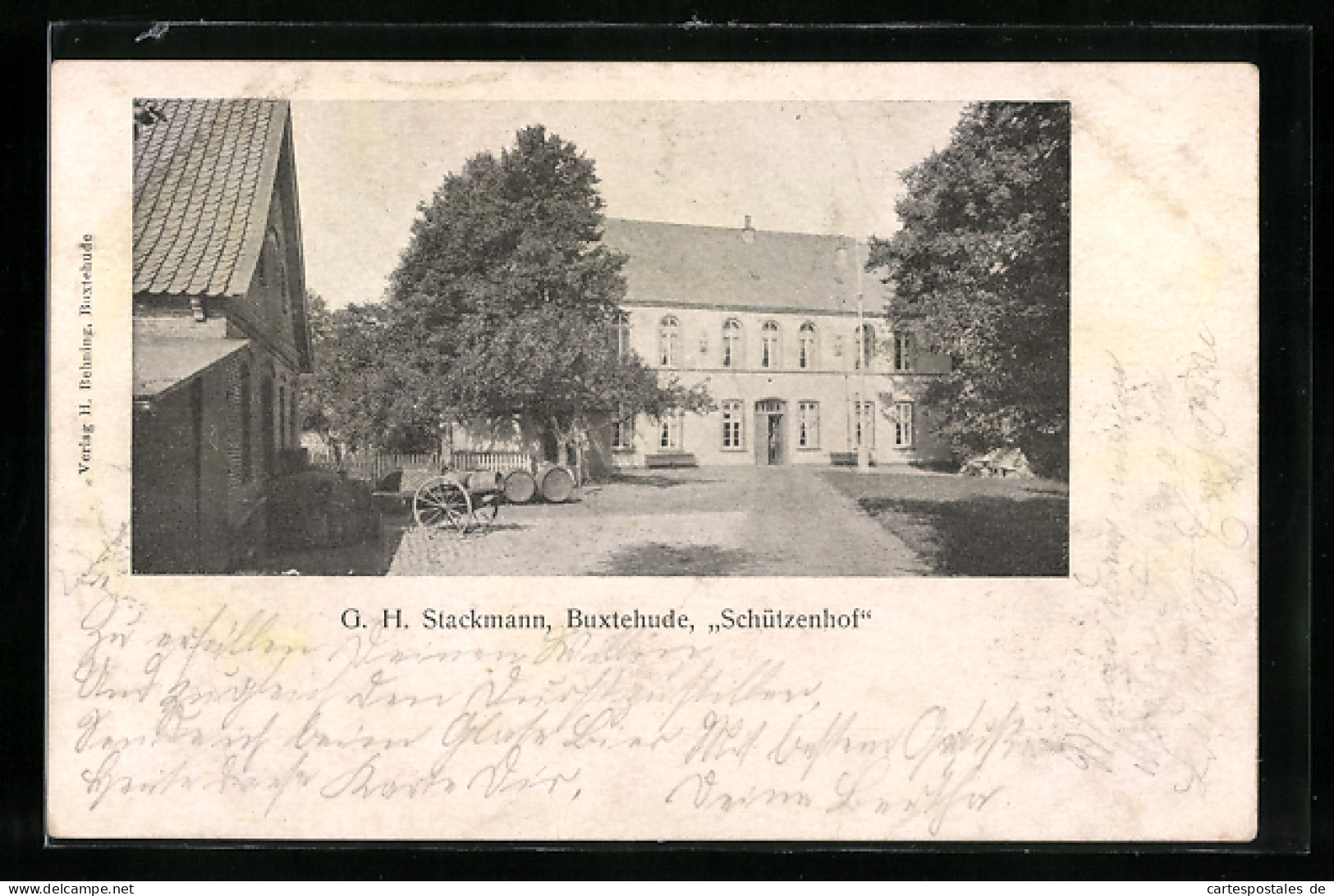 AK Buxtehude, Hotel Schützenhof Von G. H. Stackmann  - Buxtehude