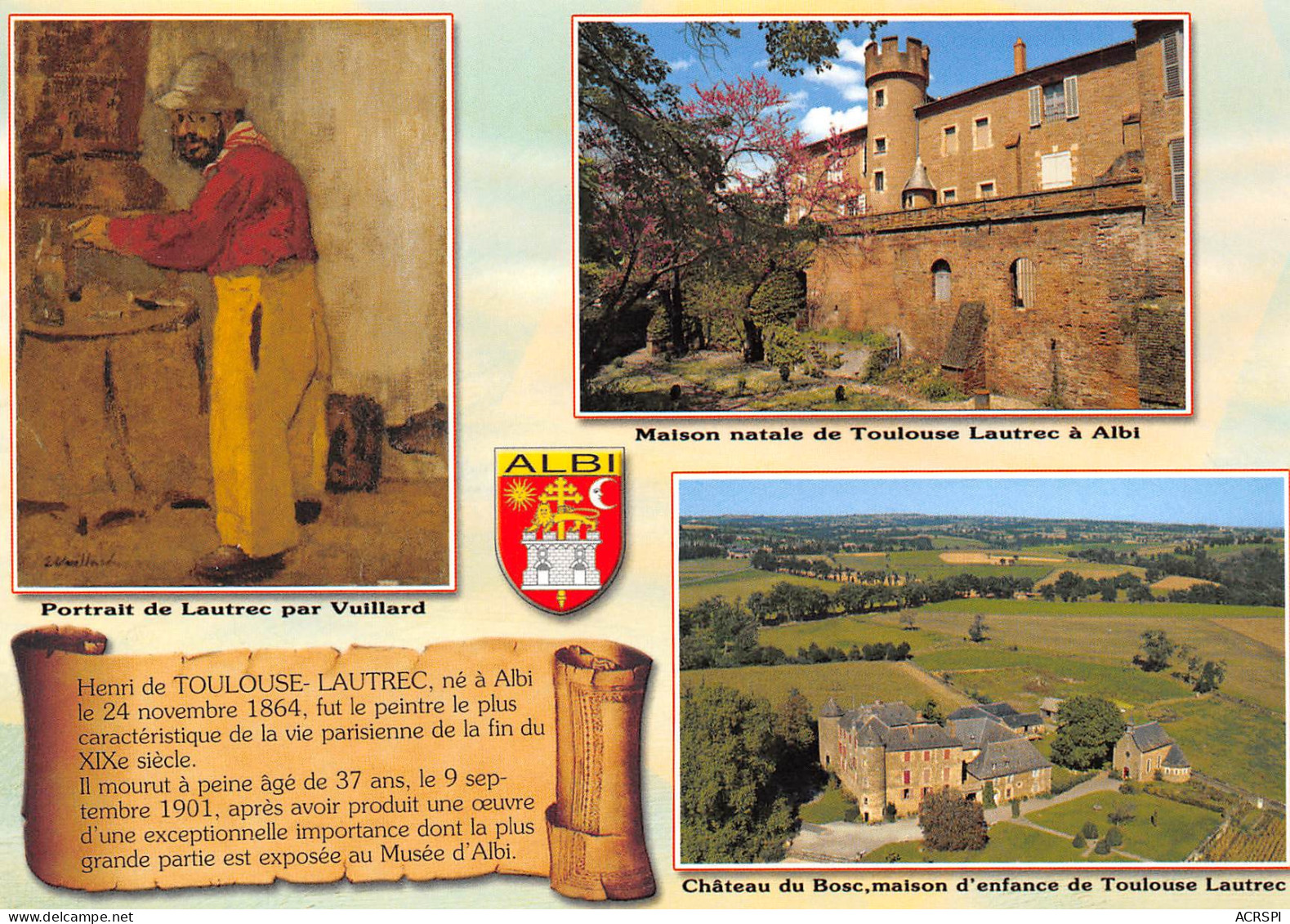 ALBI  Maison Natal De Toulouse LAUTREC 10  (scan Recto Verso)MD2552TER - Albi
