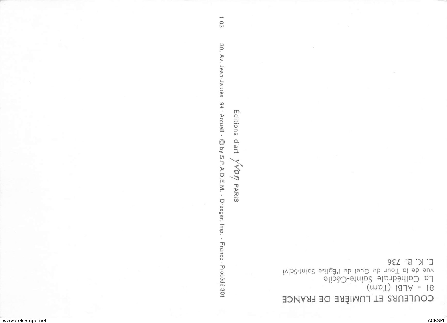 ALBI  Vue De La Tour Du Guet  30  (scan Recto Verso)MD2552TER - Albi