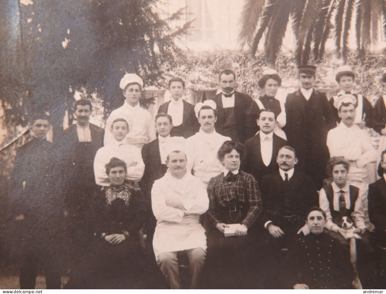 MENTON - HÔTEL DE VENISE - 1909-1910 - LES EMPLOYÉS DE L'HÔTEL - Menton