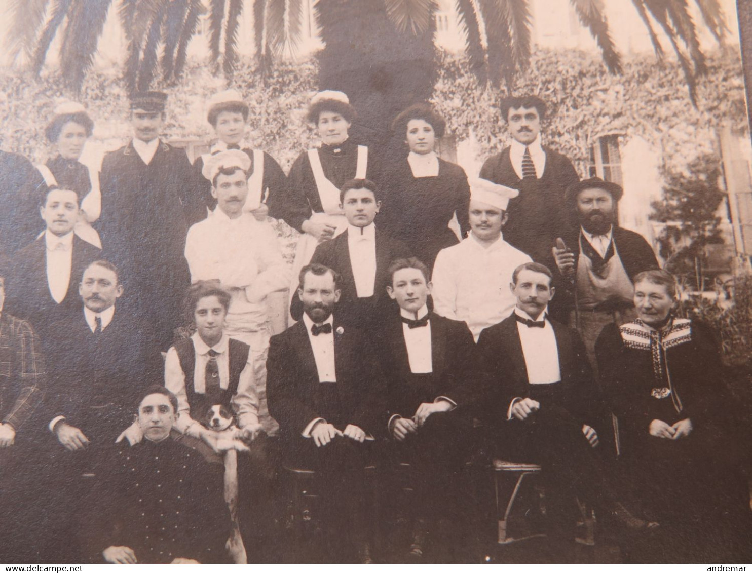 MENTON - HÔTEL DE VENISE - 1909-1910 - LES EMPLOYÉS DE L'HÔTEL - Menton