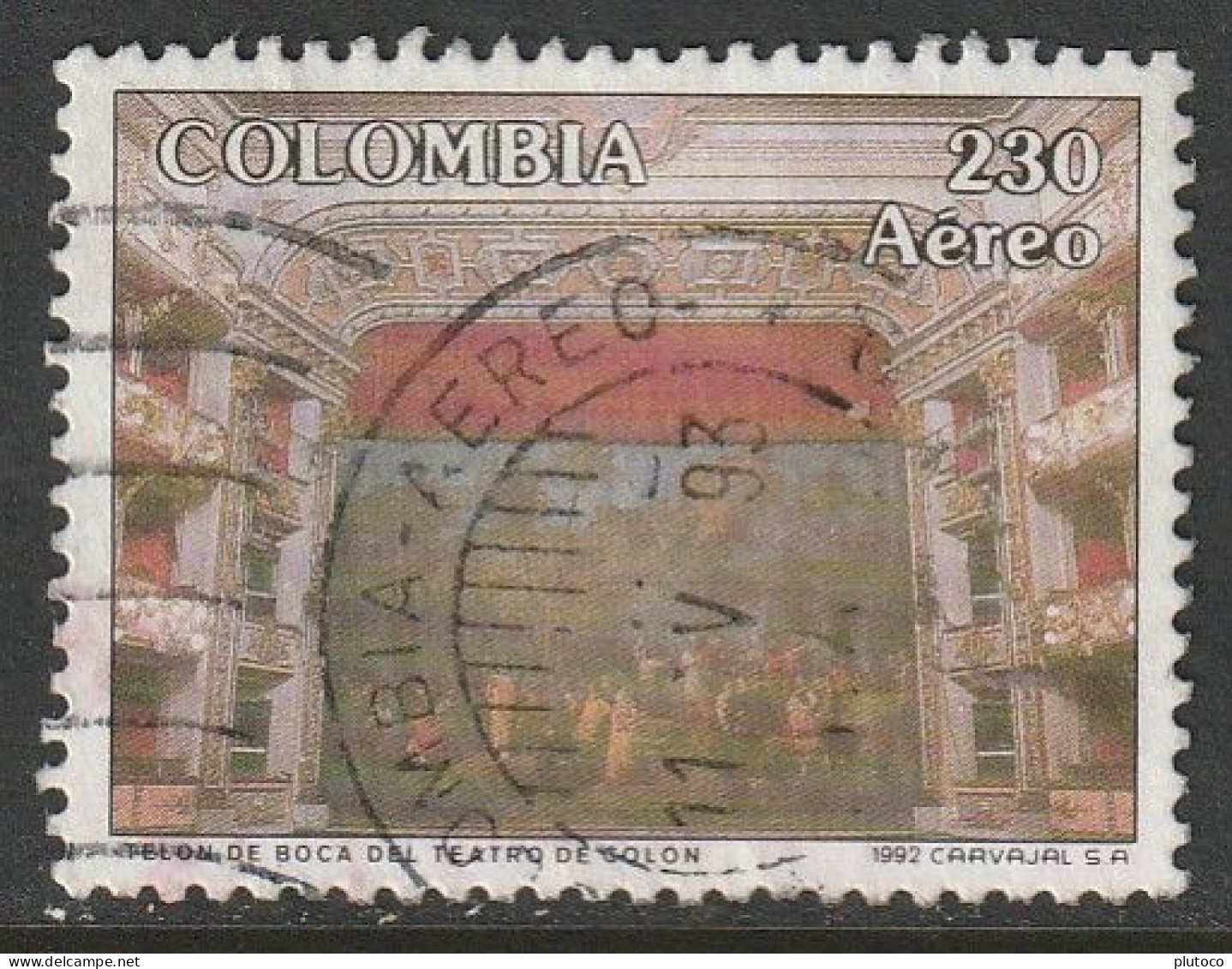 COLOMBIA, USED STAMP, OBLITERÉ, SELLO USADO - Colombia