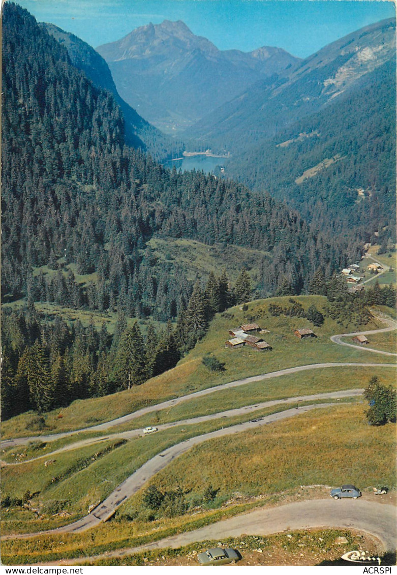 MOZINE MONTRIOND Les Lacets De La Route Des Lindarets Le Lac De Montriond 13(scan Recto-verso) MD2555 - Morzine