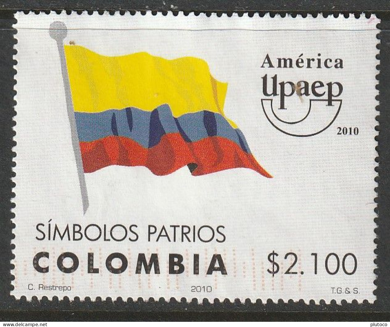 COLOMBIA, USED STAMP, OBLITERÉ, SELLO USADO - Colombie