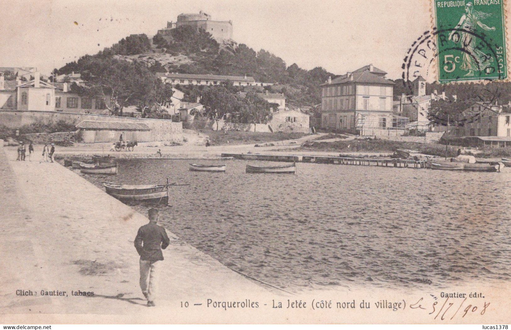 83 / PORQUEROLLES / LA JETEE COTE NORD DU VILLAGE - Porquerolles