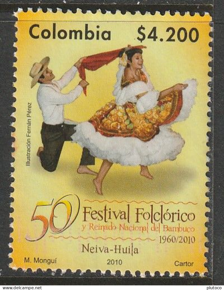 COLOMBIA, USED STAMP, OBLITERÉ, SELLO USADO - Colombia