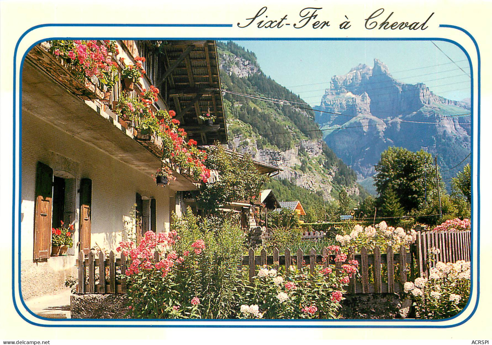 SIXT FER A CHEVAL Depuis Le Village De Nanbride Echappee Sur Le Massif Du Tenneverge 13(scan Recto-verso) MD25564 - Sixt-Fer-à-Cheval