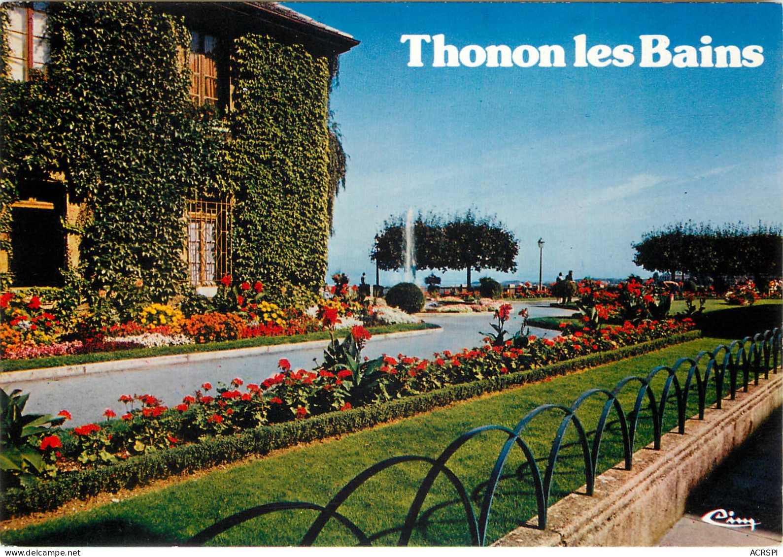 THONON LES BAINS Les Jardins Fleuris Du Chateau De Sonnaz 25(scan Recto-verso) MD2565 - Thonon-les-Bains