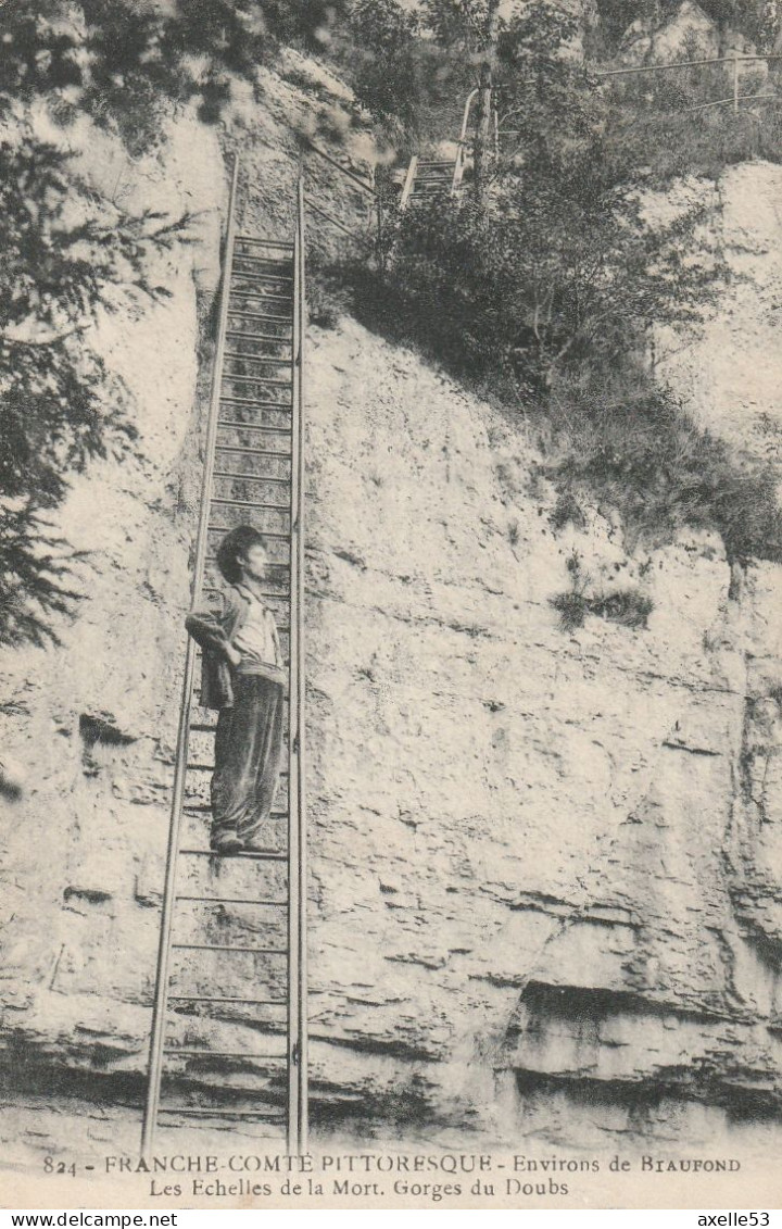 Franche Comté Pittoresque 25 (10332) Environs De Beaufond - Les Echelles De La Mort, Gorges Du Doubs - Otros & Sin Clasificación