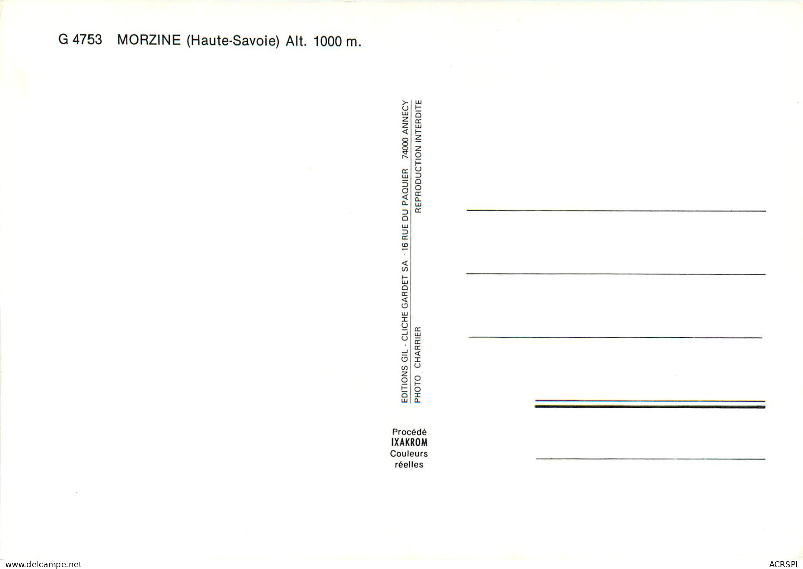 MORZINE 4(scan Recto-verso) MD2567 - Morzine