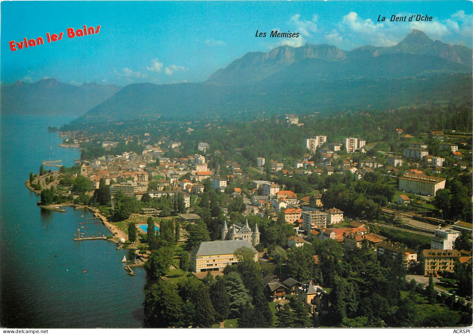EVIAN LES BAINS La Ville Le Lac Leman Et Les Montagnes Du Chablais 26(scan Recto-verso) MD2567 - Evian-les-Bains
