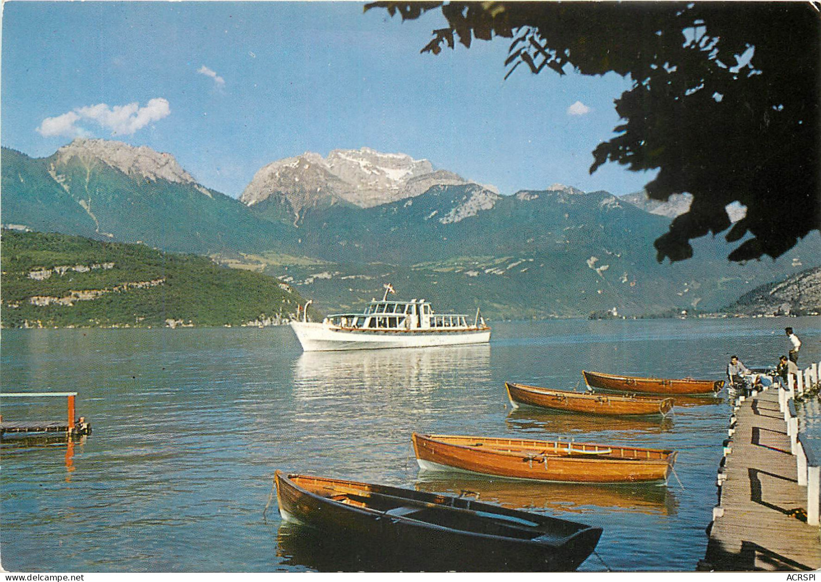 LAC D ANNECY Le Bateau La Belle Etoile Au Fond La Tournette Et Le Lonfonnet 8(scan Recto-verso) MD2568 - Annecy