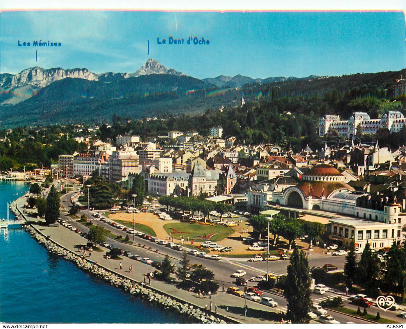 EVIAN LES BAINS Vue Aerienne De La Promenade Des Jardins Du Casino 13(scan Recto-verso) MD2568 - Evian-les-Bains