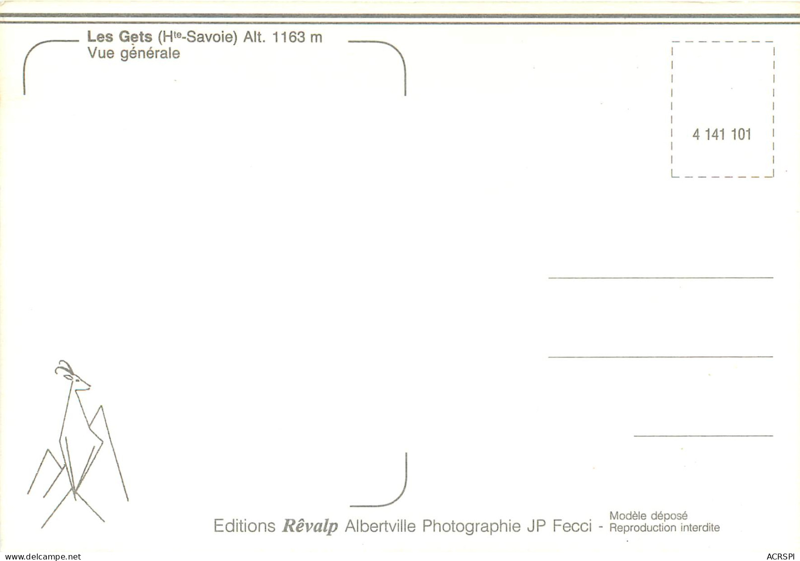 LES GETS Vue Generale 29(scan Recto-verso) MD2568 - Les Gets