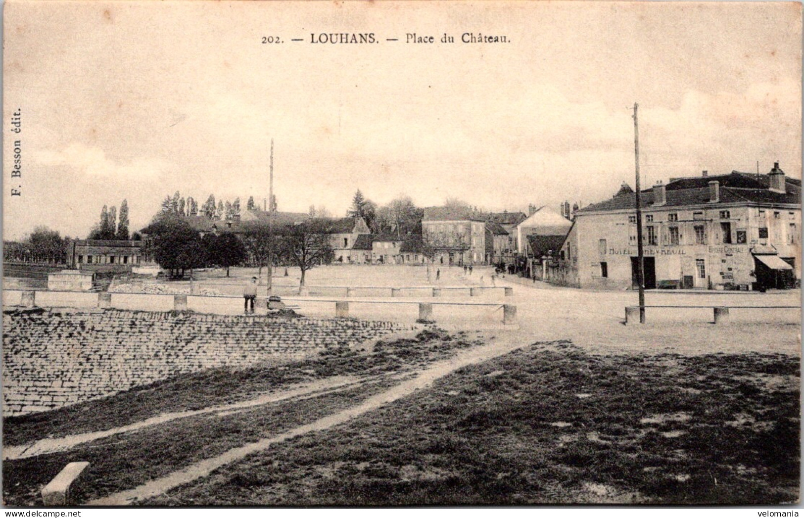 20495 Cpa 71 Louhans - Place Du Château - Louhans