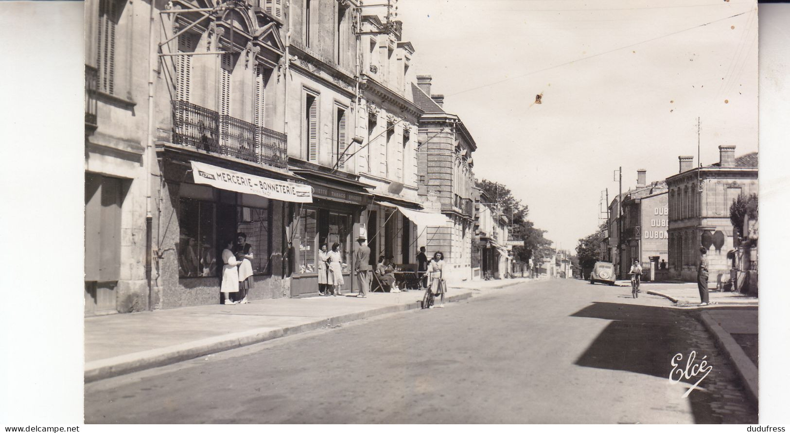 SAINT LOUBES   LA GRANDE RUE VERS LIBOURNE - Otros & Sin Clasificación