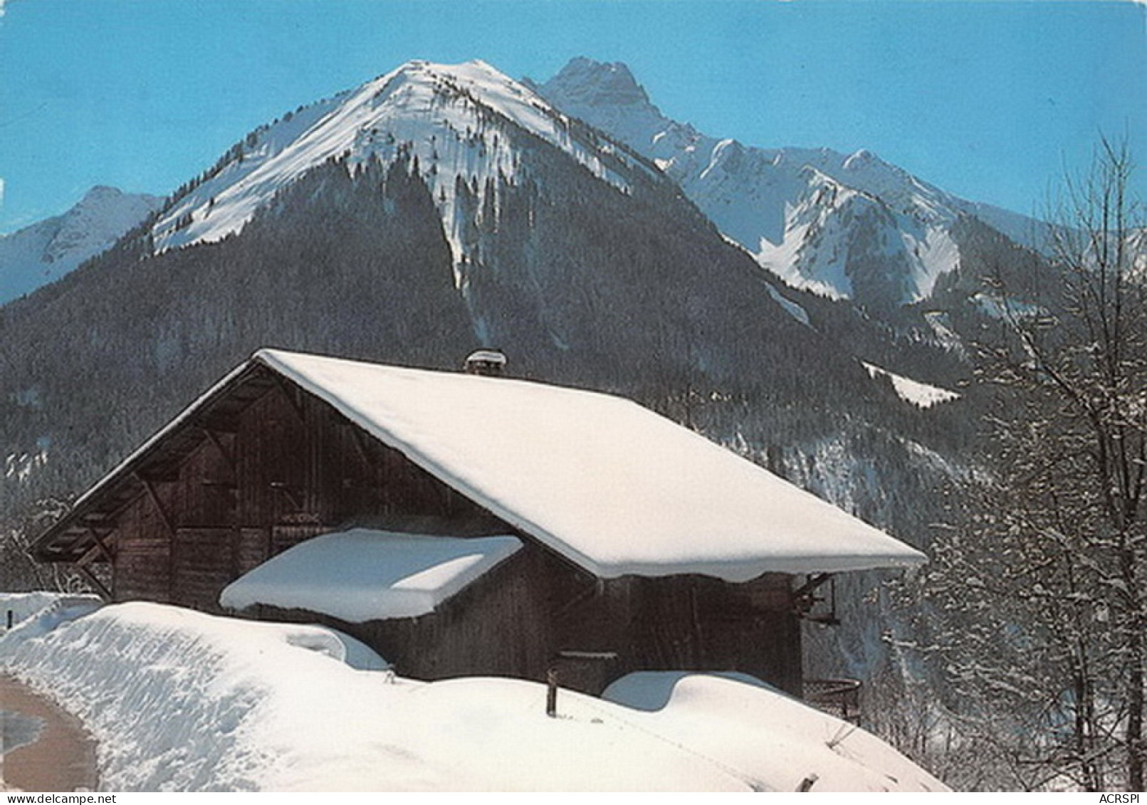 CHAPELLE D' ABONDANCE Et CHATEL Vieux Chalet Face Au Mt GRANGE  25 (scan Recto-verso)MD2569 - Châtel