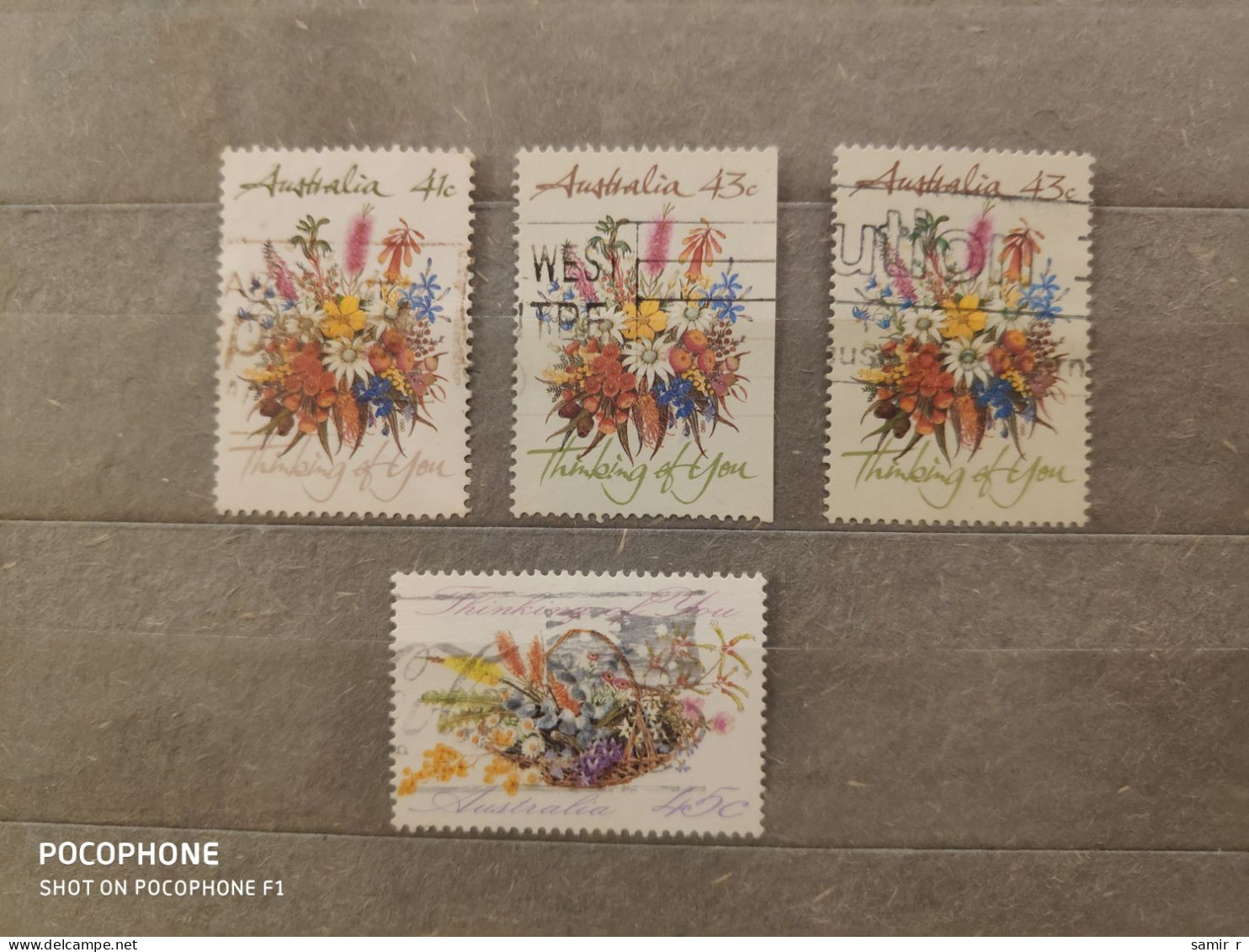 Australia	Flowers (F95) - Used Stamps
