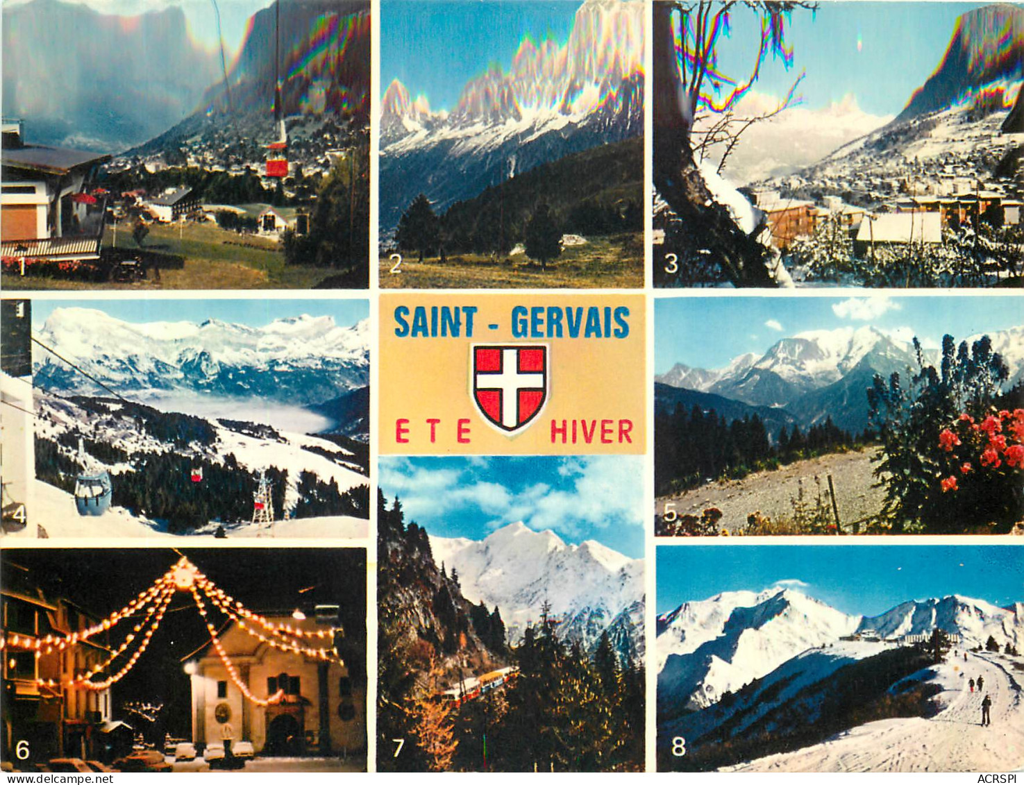 SAINT GERVAIS LES BAINS Vue Generale Et La Chaine Des Fiz 4(scan Recto-verso) MD2572 - Saint-Gervais-les-Bains