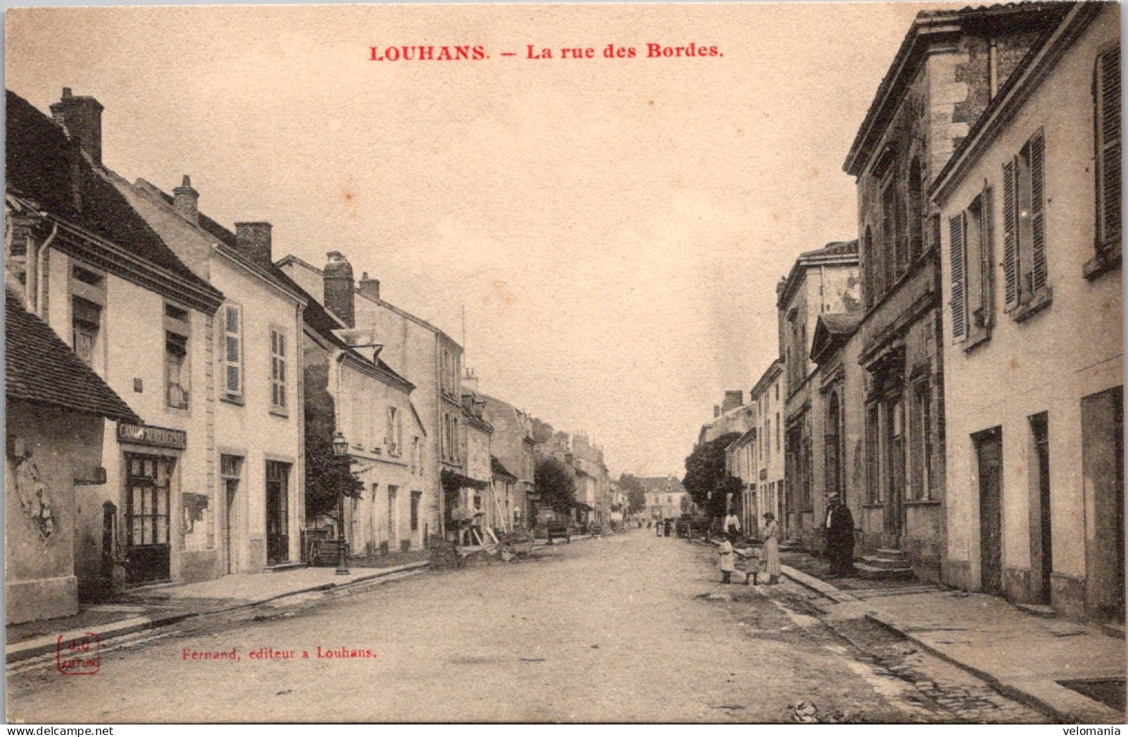 20496 Cpa 71 Louhans - La Rue Des Bordes - Louhans