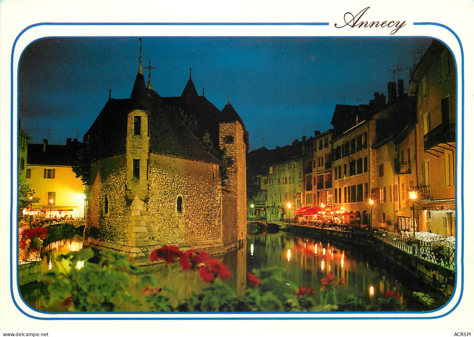 ANNECY Le Canal Du Thiou Et Le Palais De L Isle Au Crepuscule 1(scan Recto-verso) MD2574 - Annecy