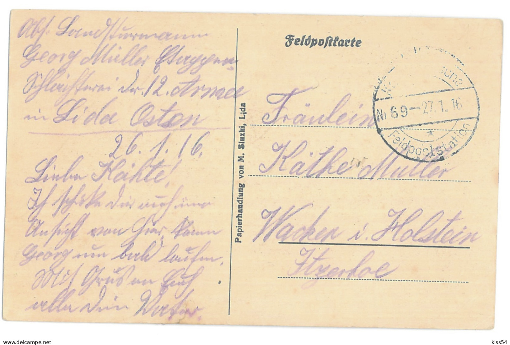 BL 32 - 14637 LIDA, House In Fire, Belarus - Old Postcard, CENSOR - Used - 1916 - Weißrussland