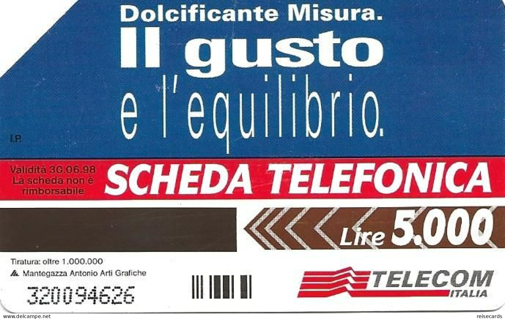 Italy: Telecom Italia - Misura - Öff. Werbe-TK