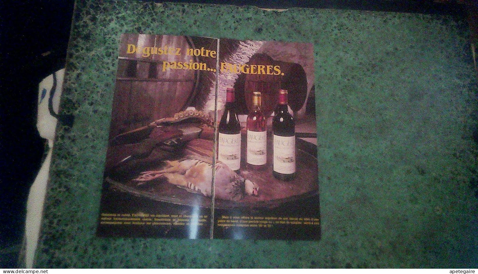 R Vieux Papier Dépliant Touristique Autour Du Vin De Faugère - Cuadernillos Turísticos