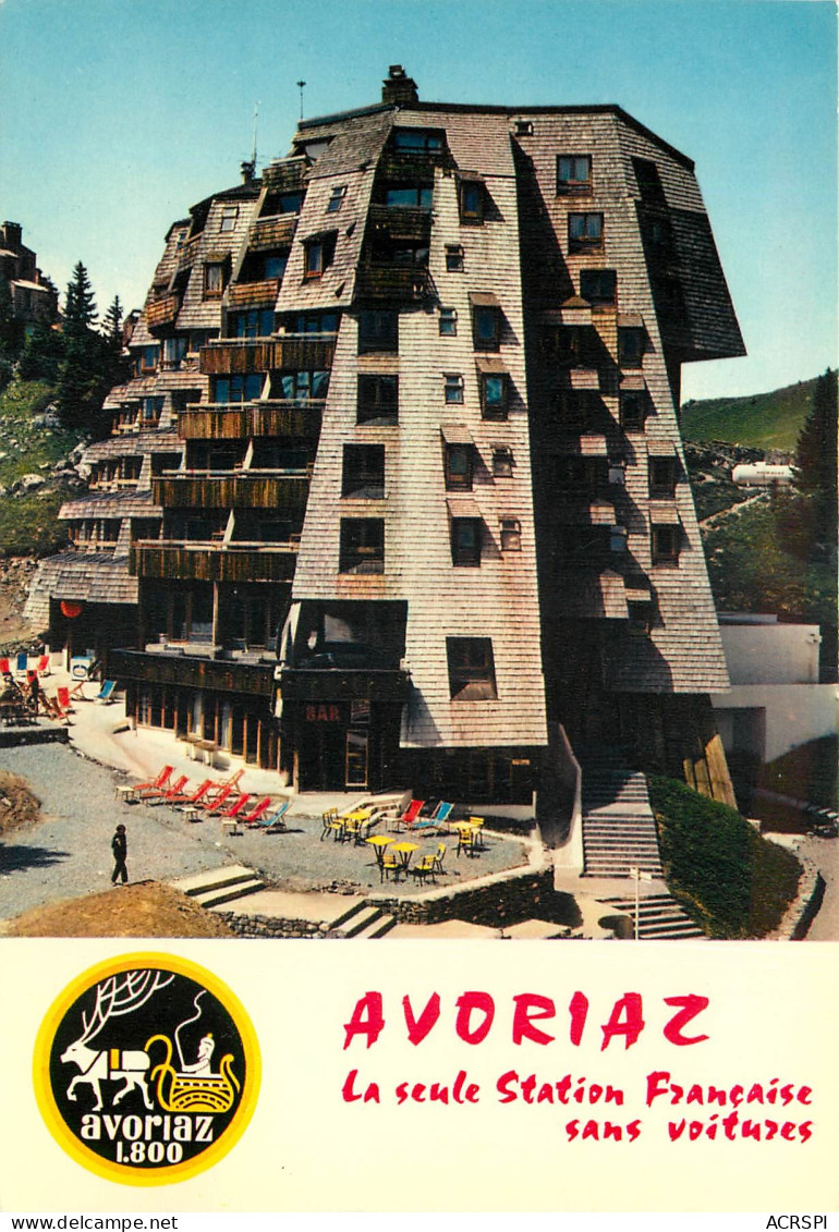 AVORIAZ Hotel Des Dromonts Le Bar Des Lapons Et Sa Terrasse 3(scan Recto-verso) MD2576 - Avoriaz