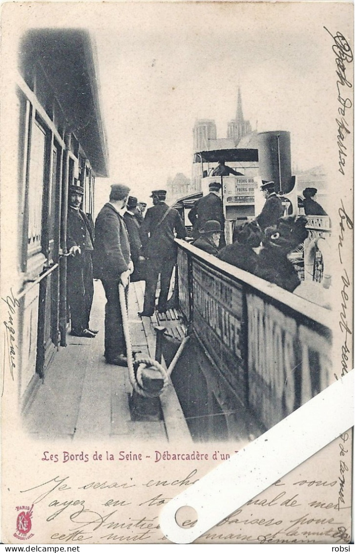 75 Petits Métiers,  " à La Palette Rouge" , Les Bords De La Seine, Débarcadère D'un Bateau Parisien,  D4009 - La Seine Et Ses Bords