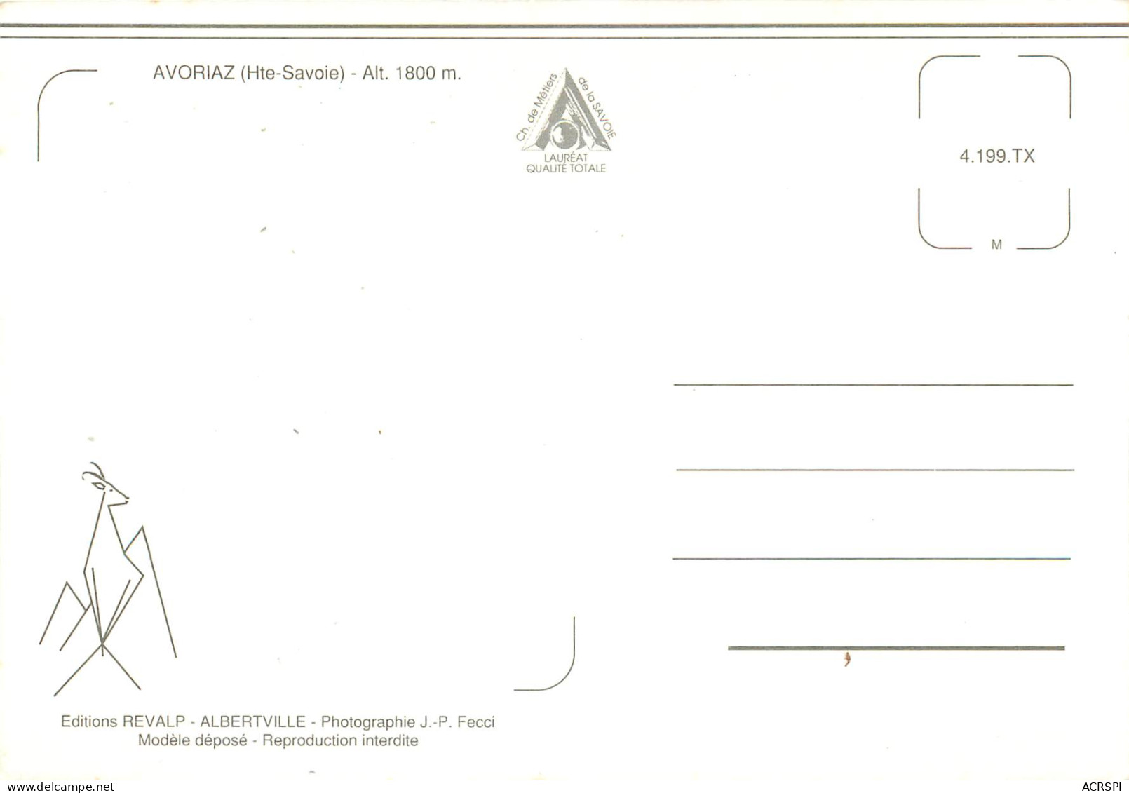 AVORIAZ 6(scan Recto-verso) MD2577 - Avoriaz