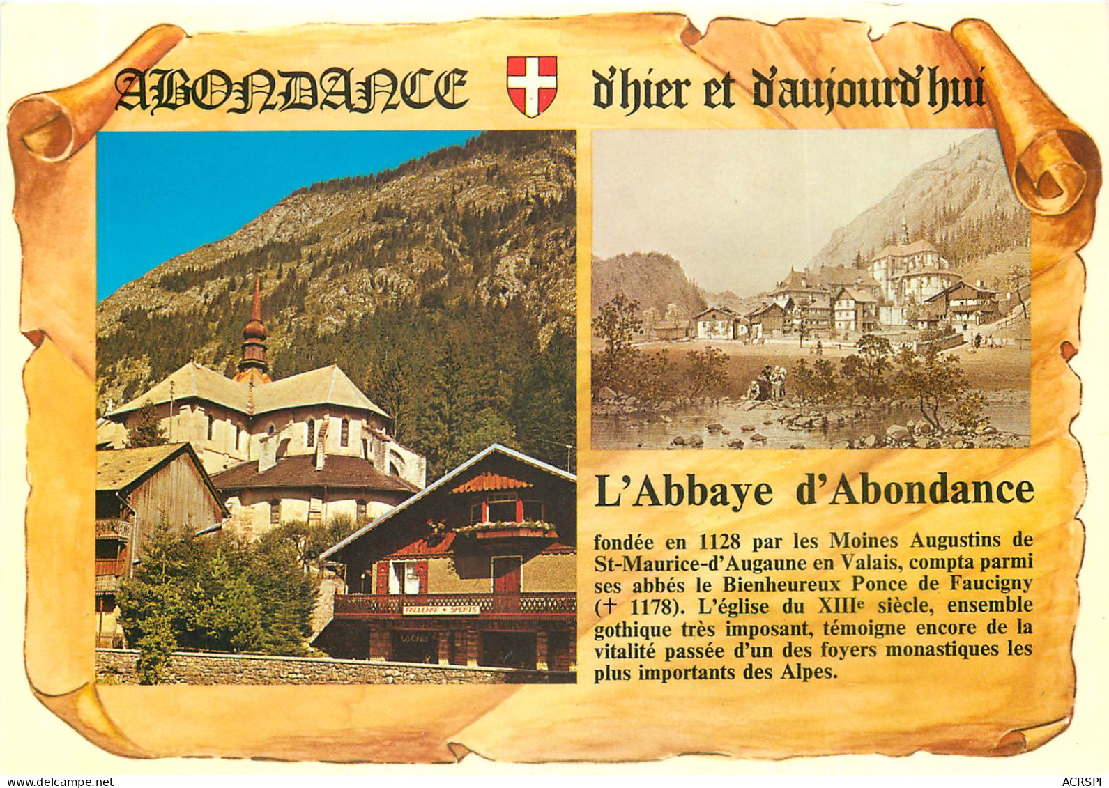 ABONDANCE L Abbaye 4(scan Recto-verso) MD2578 - Abondance