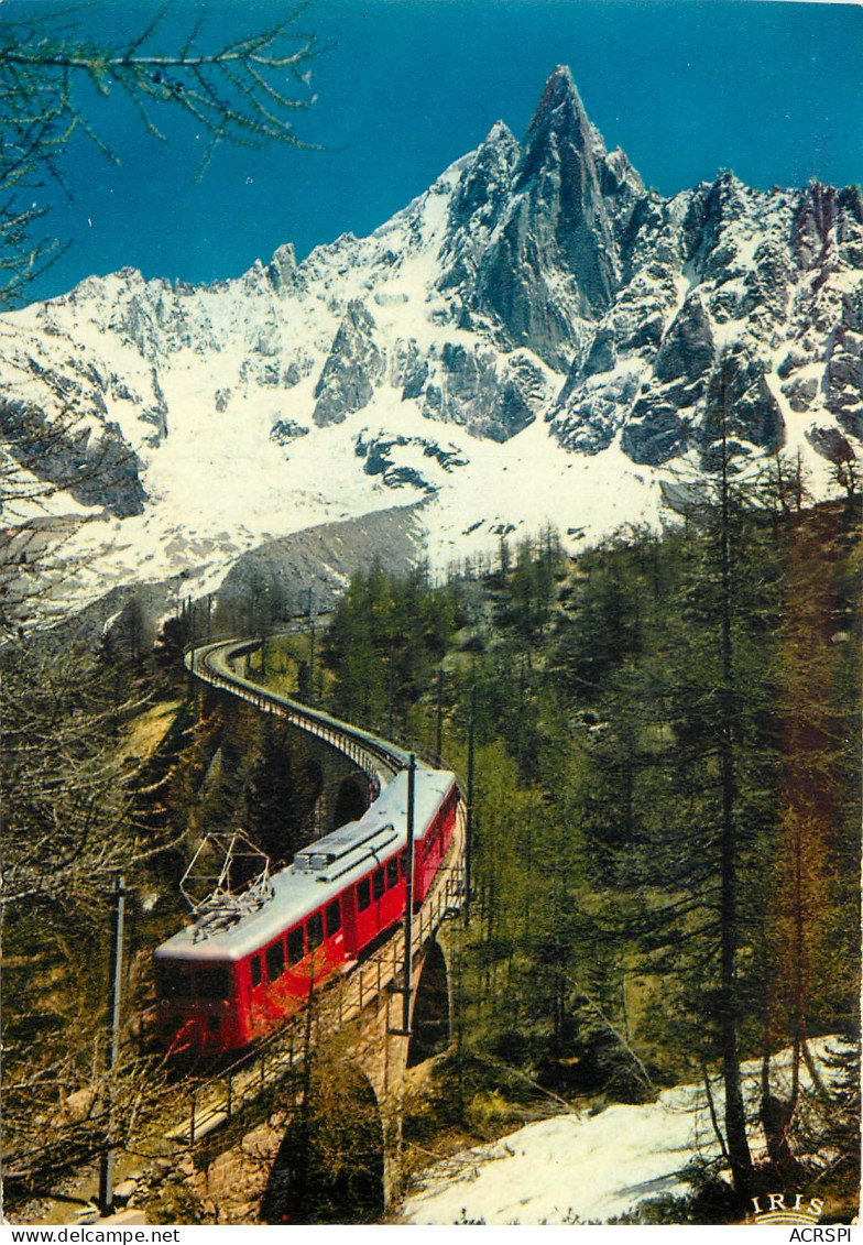 CHAMONIX MONT BLANC Le Chemin De Fer Du Montenvers Et L Aiguille Du Dru 18(scan Recto-verso) MD2578 - Chamonix-Mont-Blanc