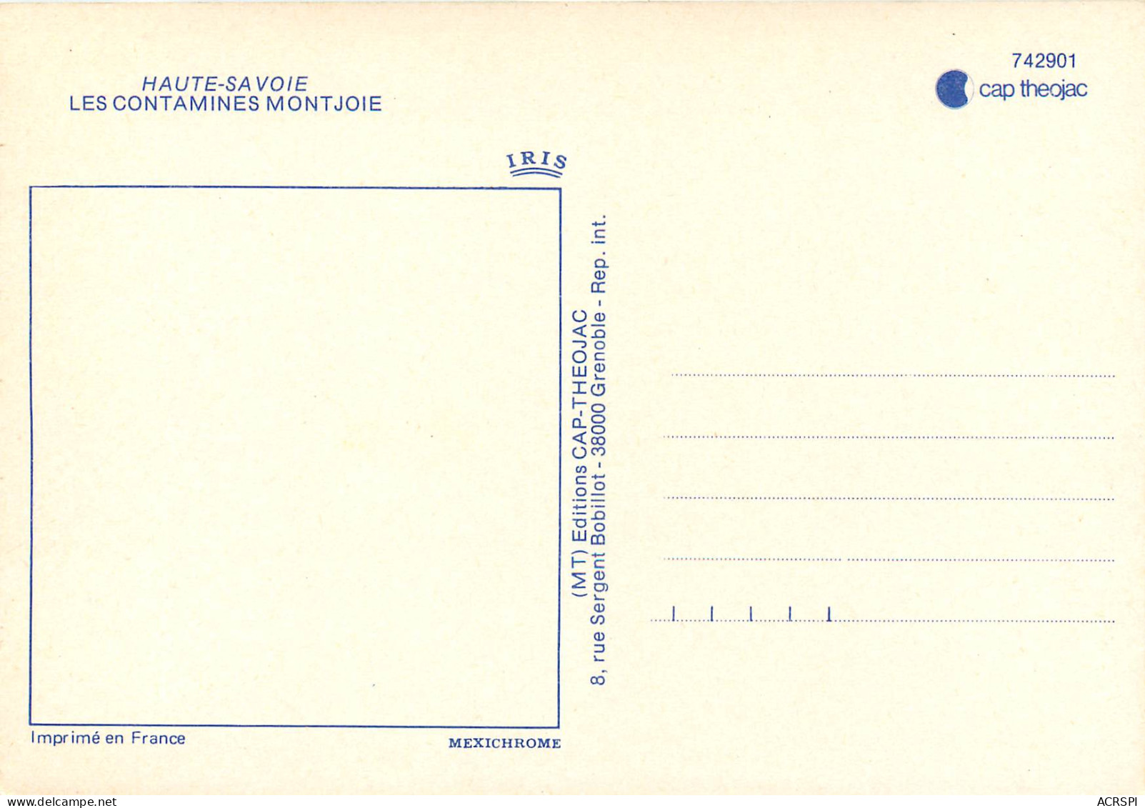 LES CONTAMINES MONTJOIE 29(scan Recto-verso) MD2579 - Autres & Non Classés