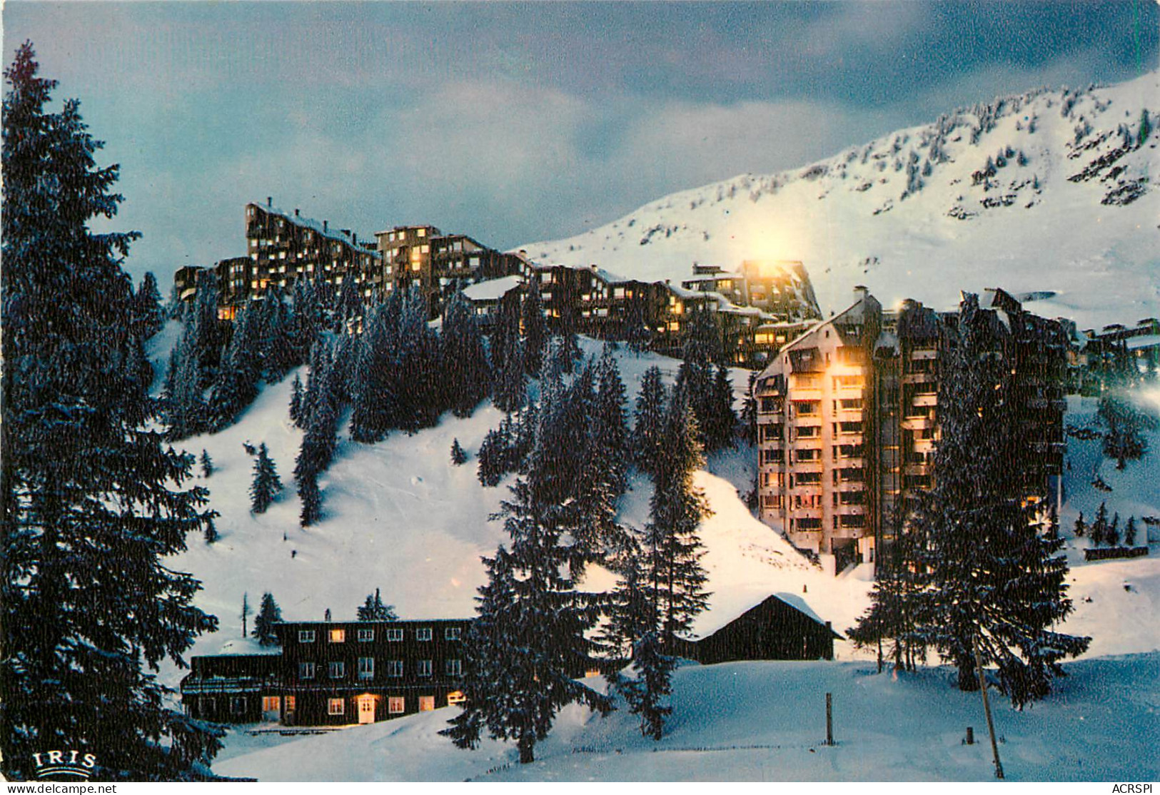 AVORIAZ La Nuit Une Vue De L Etonnante Architecture 11(scan Recto-verso) MD2581 - Avoriaz