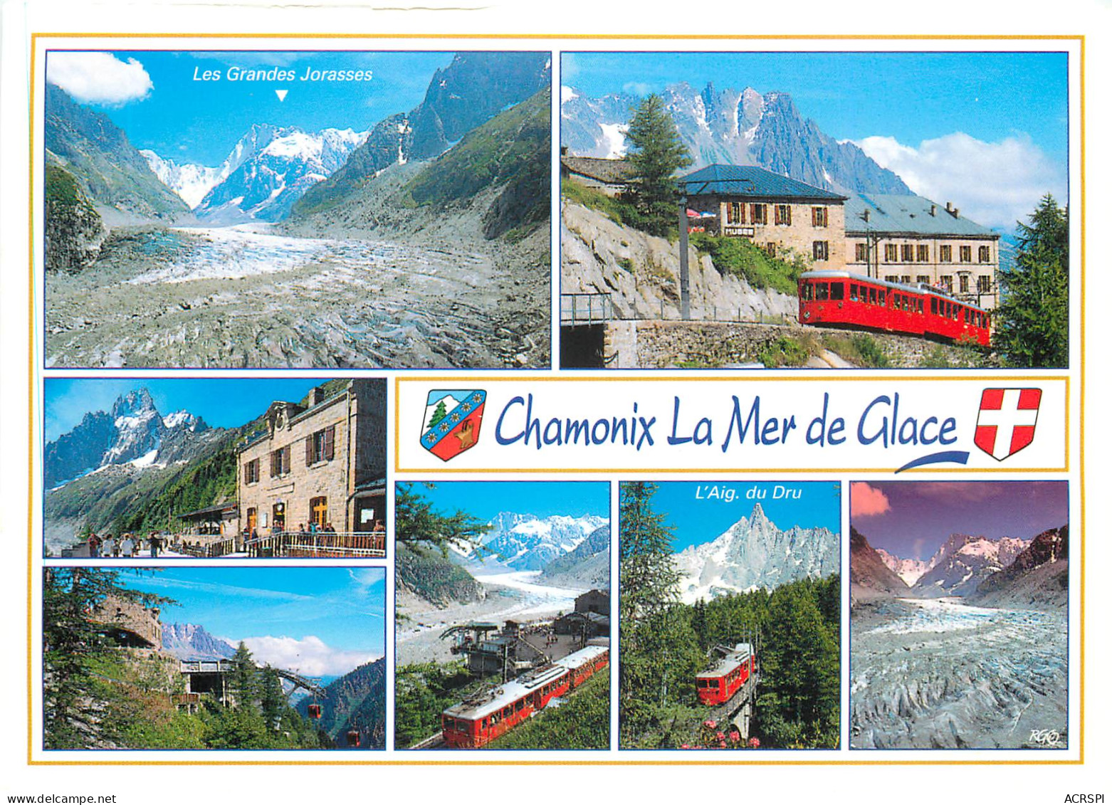 CHAMONIX MONT BLANC La Mer De Glace Et Le Chemin De Fer Du Montenvers 1(scan Recto-verso) MD2582 - Chamonix-Mont-Blanc