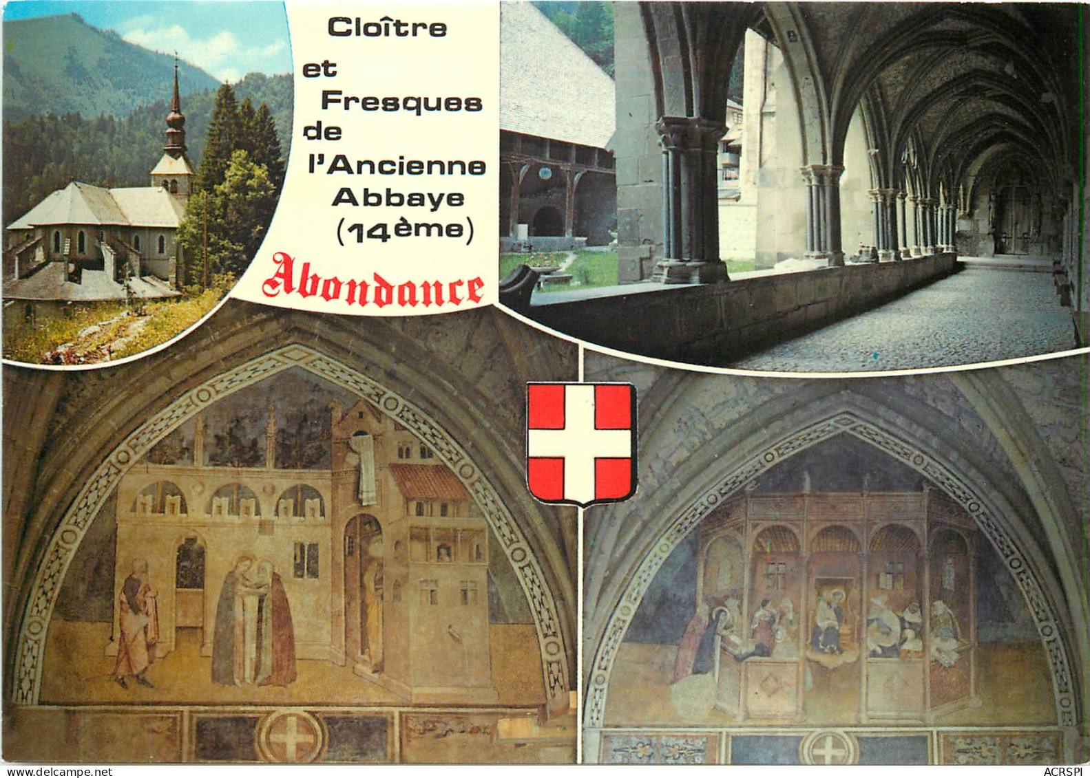 ABONDANCE Cloitre Et Fresques De L Ancienne Abbaye 5(scan Recto-verso) MD2582 - Abondance