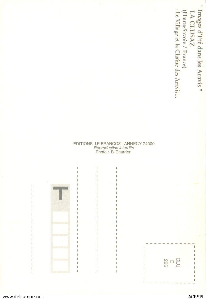 LA CLUSAZ Le Village Et La Chaine Des Aravis 16(scan Recto-verso) MD2582 - La Clusaz