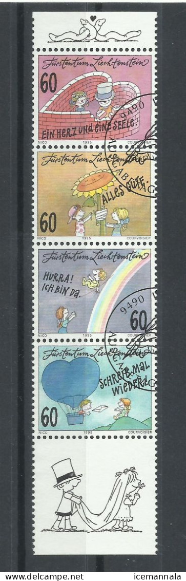 LIECHTENSTEIN    YVERT   1052/55 - Used Stamps