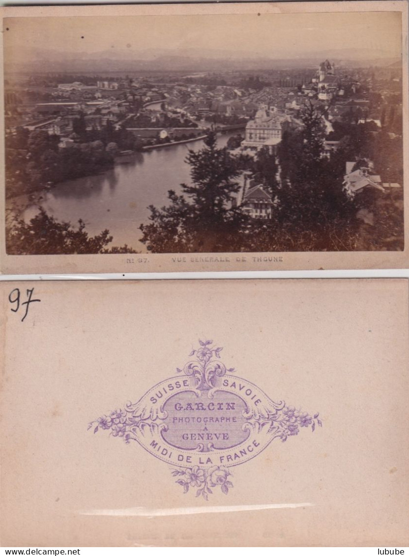 Vue Générale De Thoune  (Photographie Garcin, Genève)       Ca. 1900 - Europe
