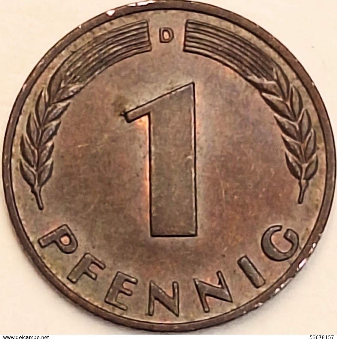 Germany Federal Republic - Pfennig 1950 D, KM# 105 (#4448) - 1 Pfennig