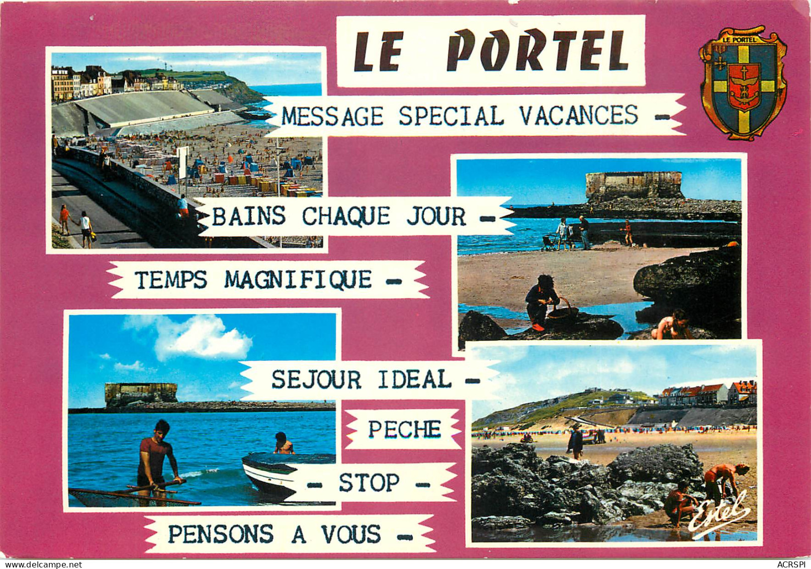 LE PORTEL La Plage Et Le Quai De La Vierge Les Rochers Et Le Fort De L Heurt 10(scan Recto-verso) MD2584 - Le Portel
