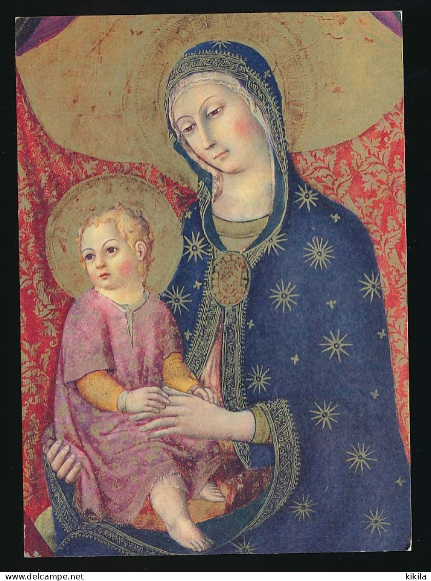 CPSM / CPM 10.5 X 15 Italie (536) Pinacoteca Di SIENA Sienne La Vierge Et L'Enfant Sano Di Pietro (1406-1481) - Siena