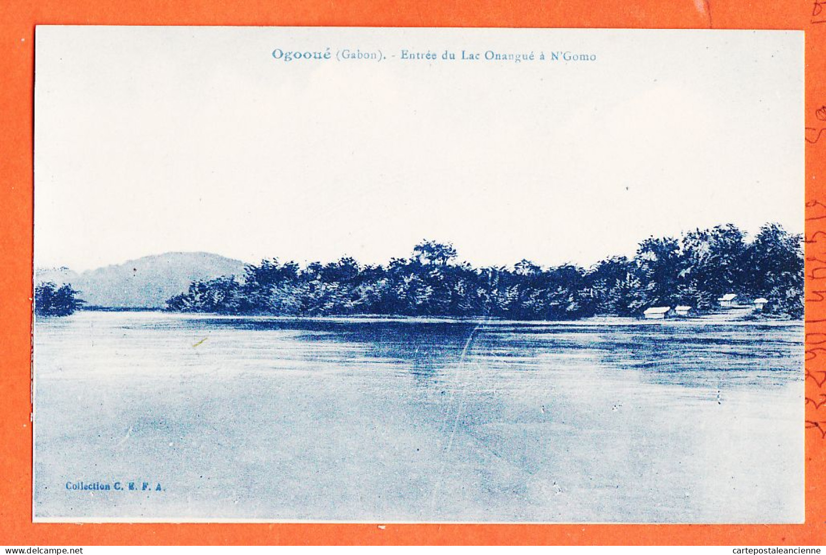 10980 / ⭐ OGOOUE Gabon (•◡•) Entrée Lac ONANGUE à N'GOMO 1910s ◉ Collection CEFA C.E.F.A - Gabon