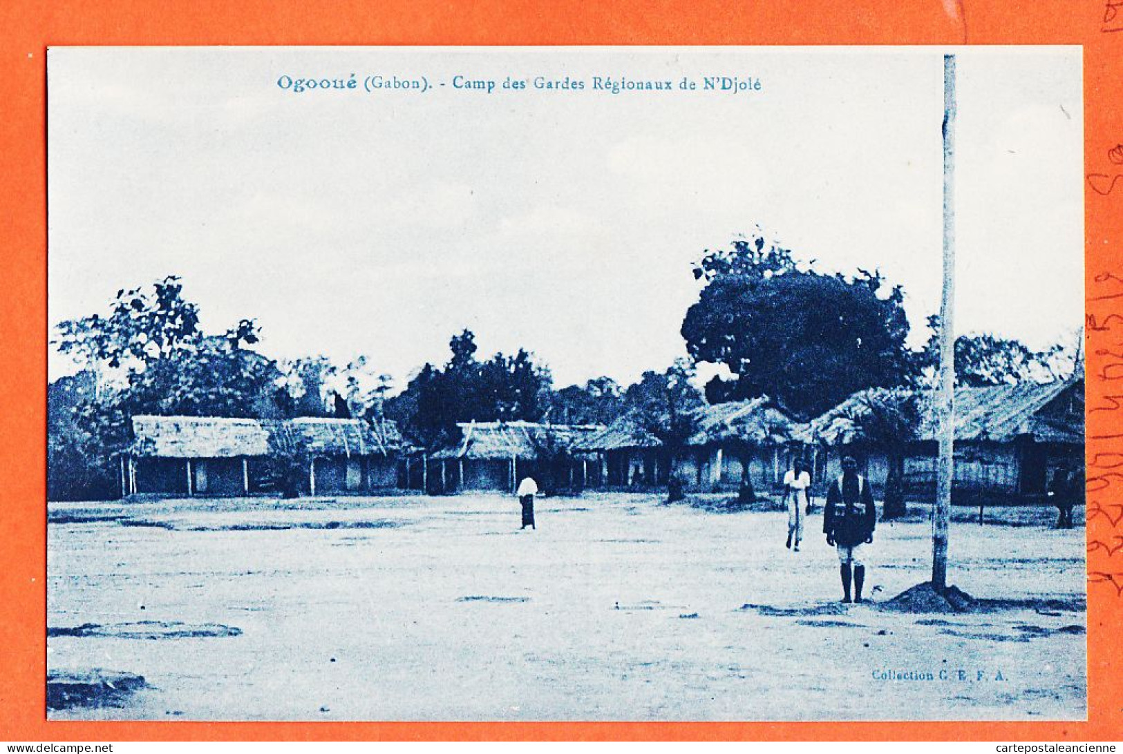 10976 / ⭐ OGOOUE Gabon (•◡•) Camp Des Gardes Régionaux De N'DJOLE 1910s ◉ Collection CEFA C.E.F.A - Gabon