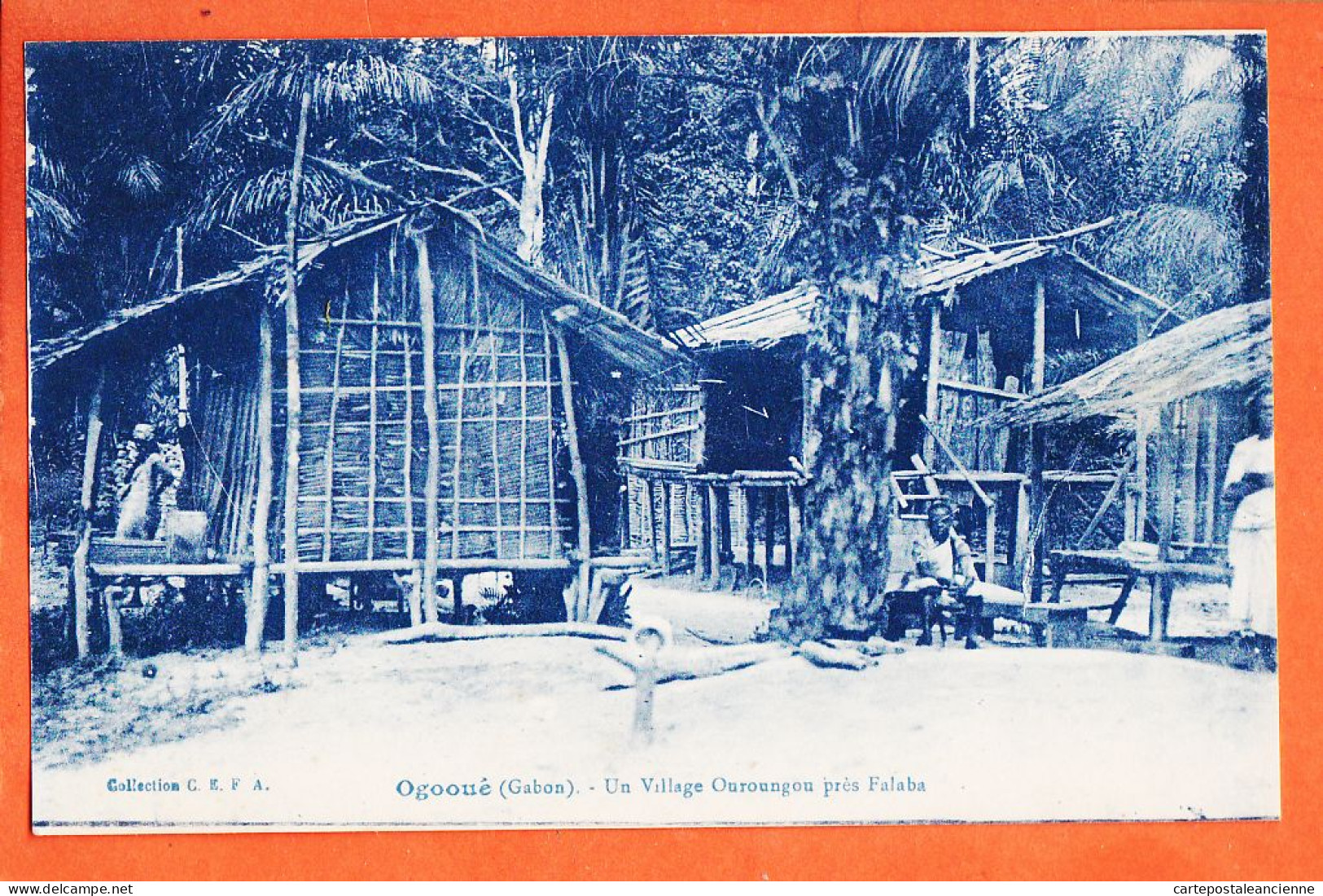 10975 / ⭐ OGOOUE Gabon (•◡•) Village OUROUNGOU Près FALABA 1910s ◉ Collection CEFA C.E.F.A - Gabon