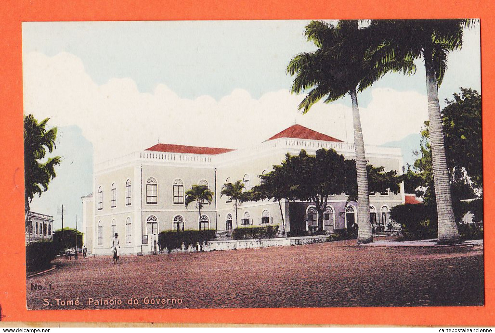 10528 / ⭐ ◉  ♥️ Incomum SÃO TOME E PRINCIPE Ex-colônias Portuguesas Palacio Do Governo 1910s Edição ELITE N°1 - Sao Tome En Principe