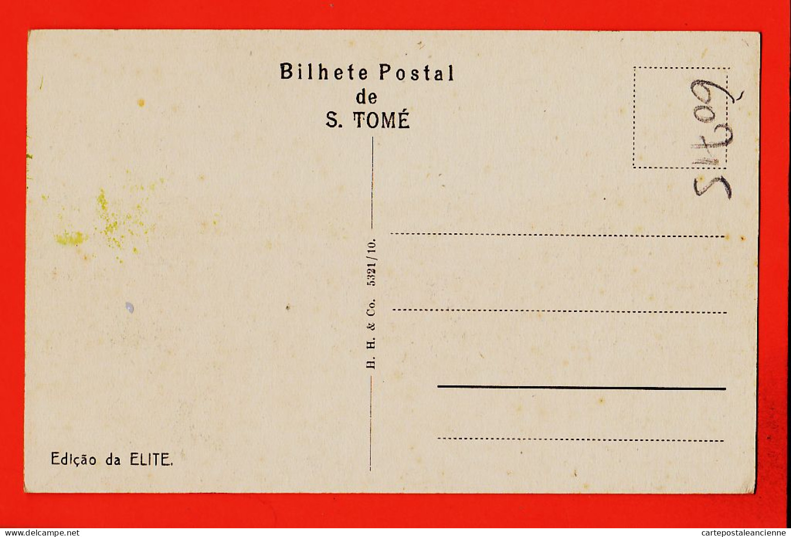 10525 / ⭐ ◉  ♥️ Incomum SÃO TOME E PRINCIPE Ex-colônias Portuguesas Pessoal Festa N'uma ROCA 1910s-ELITE 2 - Sao Tome And Principe